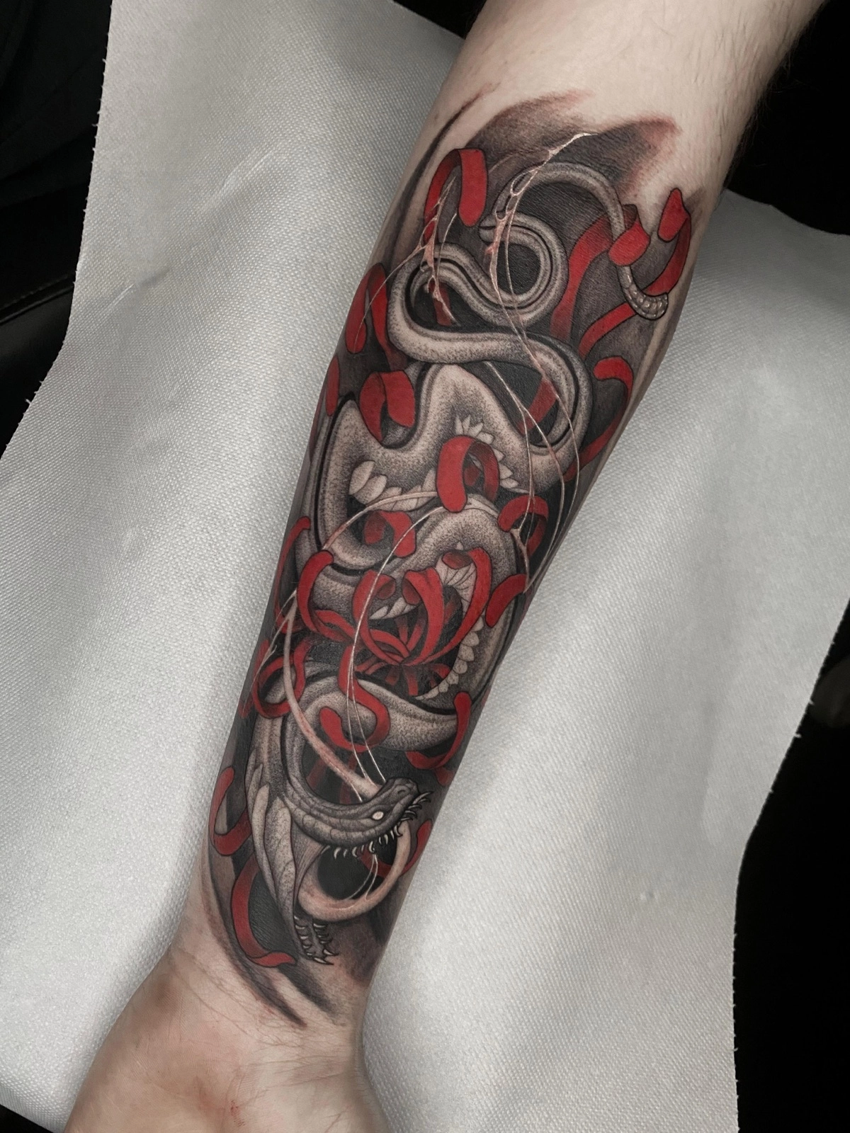 Tatuaggio realistico Rimini Black Swan Tattoo studio ink disegno personalizzato corpo arte