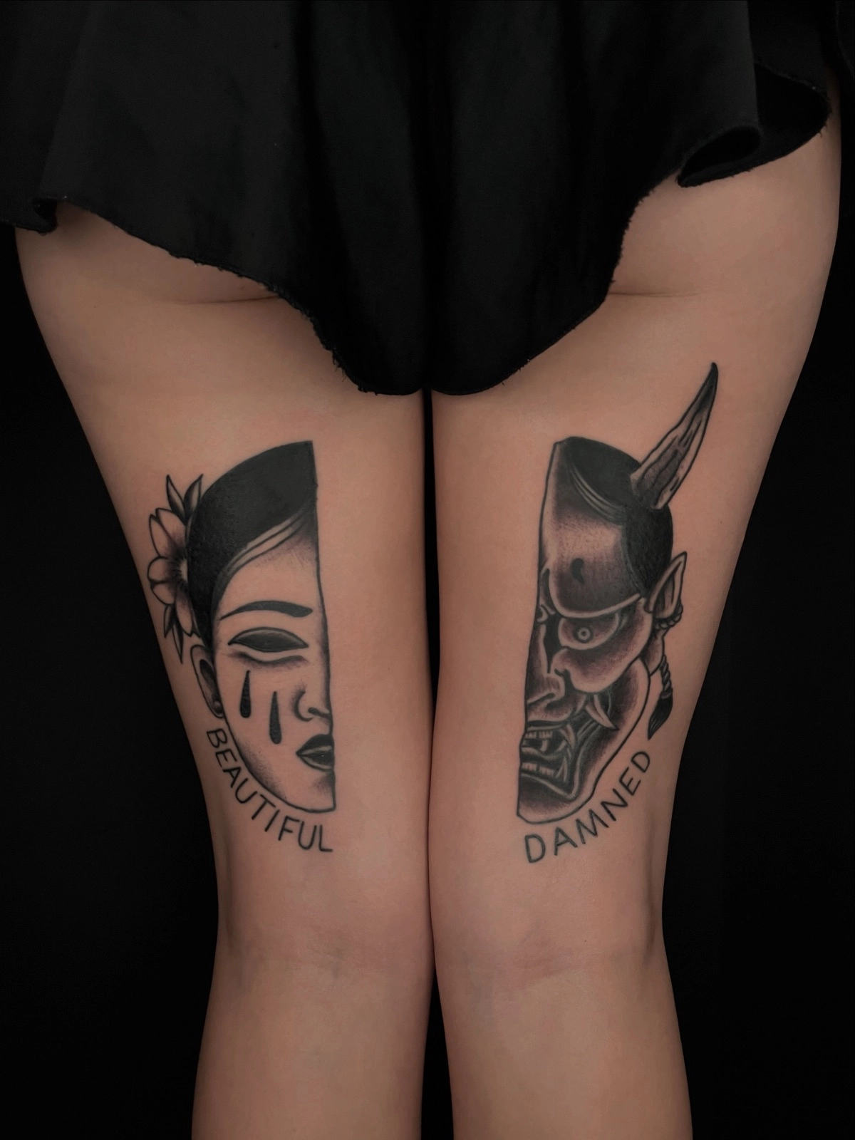Tatuaggio realistico Rimini Black Swan Tattoo studio ink disegno personalizzato corpo arte