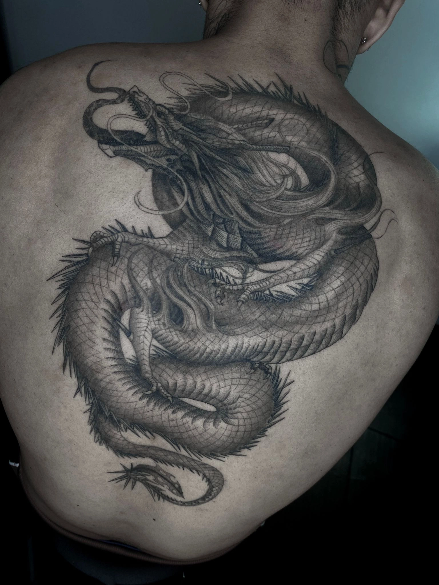 Fine line tattoo Rimini Black Swan studio tatuaggio linee sottili minimalista elegante